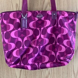 Coach Tote With Makeup Bag